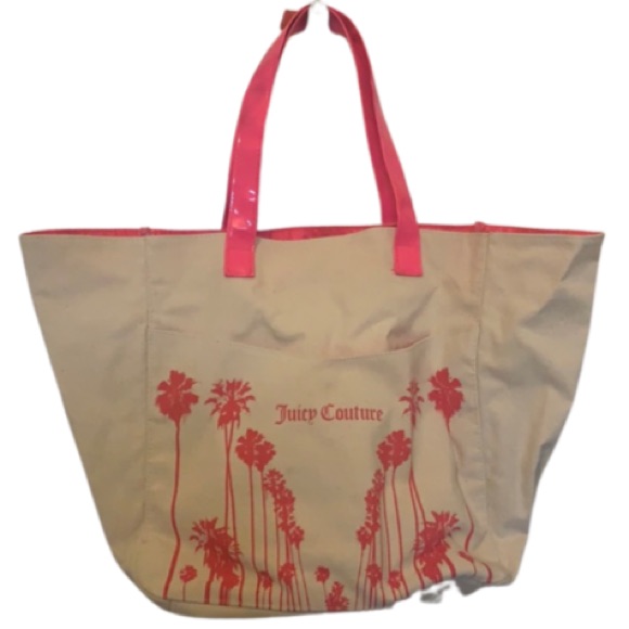 Juicy Couture Canvas Viva La Juicy Beach Bag New No Tags